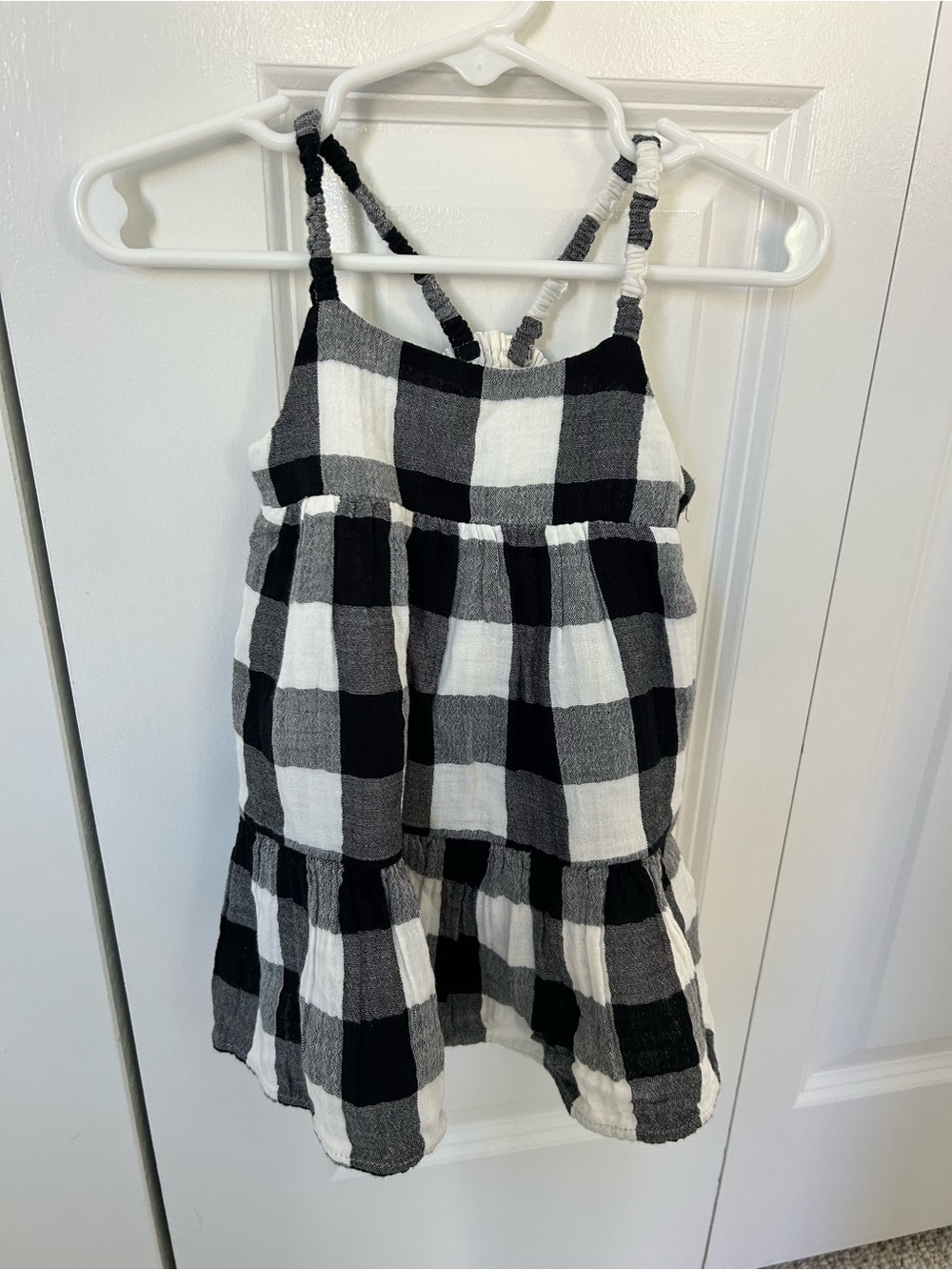 Baby Gap baby girl gingham checkered dress bloomers headband 6-12 months NWT